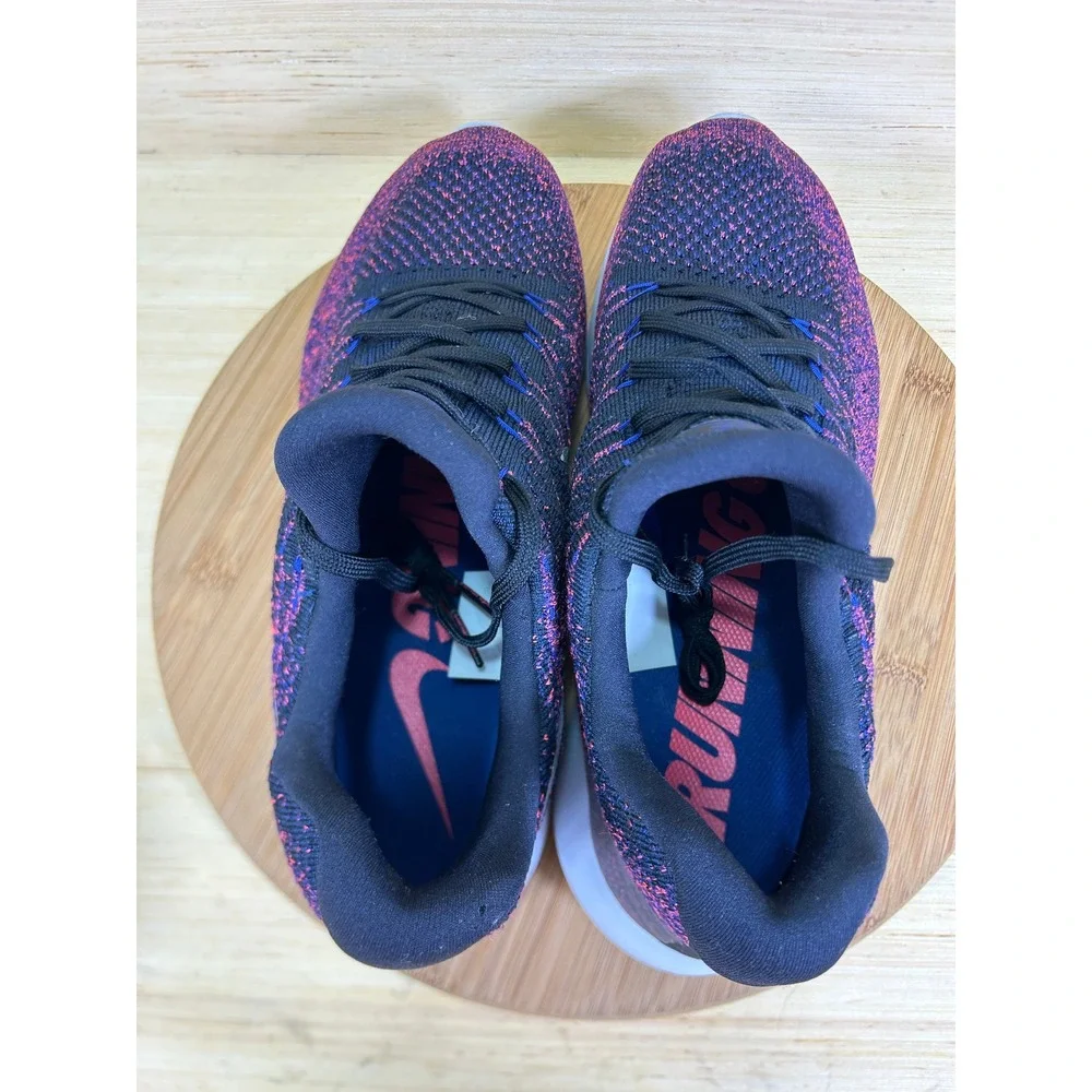 Nike LunarEpic Low Flyknit 2 Mens Size 13 Running Shoes Blue Crimson 863779-015
